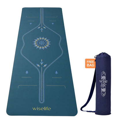PU Alignment & Natural Rubber Yoga Mat 6mm